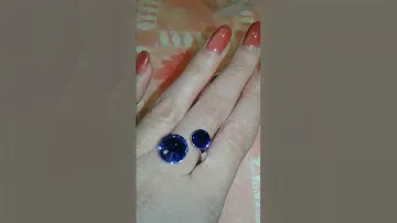 Украшения с кристаллами Swarovski Сапфир