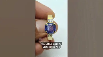5.11 Ct IGI Certified Natural Ceylon Srilankan Blue Sapphire By venusjewellers.com