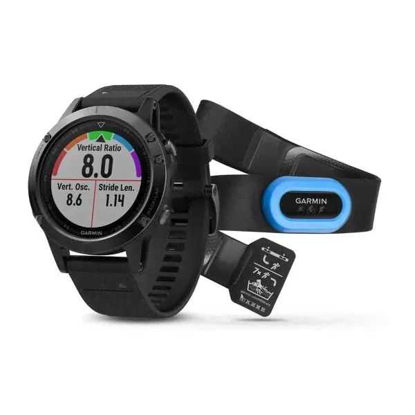 Fenix 5 Sapphire Black with Black Band-0