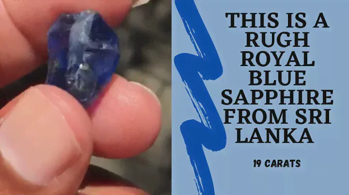 This is a Rugh Royal BLUE Sapphire from Sri Lanka ..