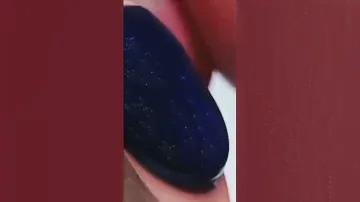 beautiful dark glitter blue nail gel