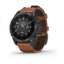 Epix (Gen 2) Sapphire Титановый Черный С Коричневым Кожаным Ремешком