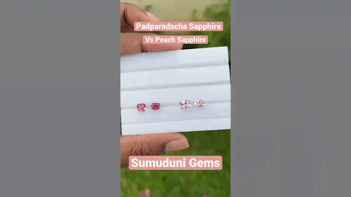 Extremely beautiful natural Padparadscha vs Peach Sapphire #sapphire #Padparadscha #gems #engagement