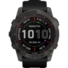 Умные часы Garmin Fenix 7S Sapphire Solar Carbon DLC