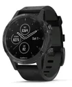 Fenix 5 Plus Sapphire Black with Black Leather Band