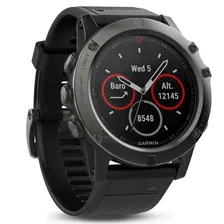 Garmin Fenix 5x Sapphire серые с черным ремешком