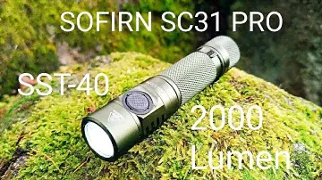 Sofirn SC31 Pro EDC Led Taschenlampe Anduril II UI 2000 Lumen SST-40 Review Flashlight Beamshots