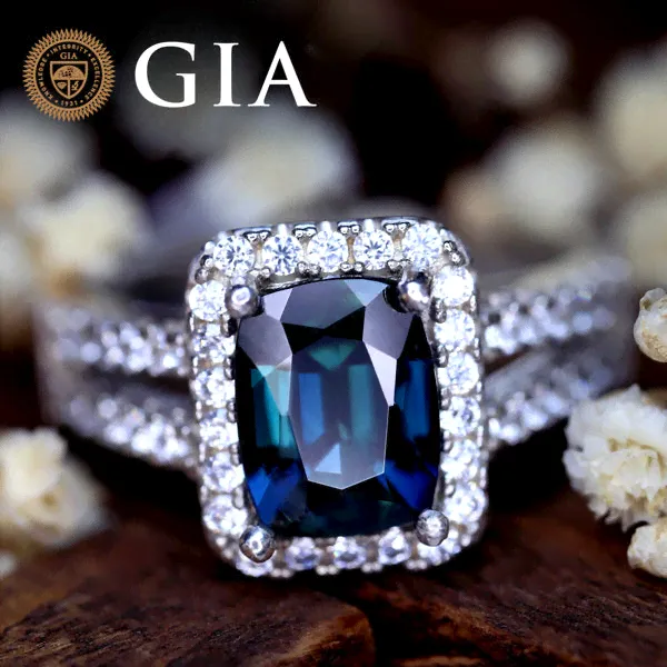 Certified 2.04 TCW Natural Blue Sapphire Ring