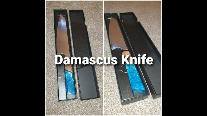 Unpacking my DAMASCUS 67 resin professional 8 inch chef kitchen knife