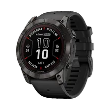 Смарт-часы Garmin Fenix 7X PRO Sapphire Solar Титановый. Угольно-серый