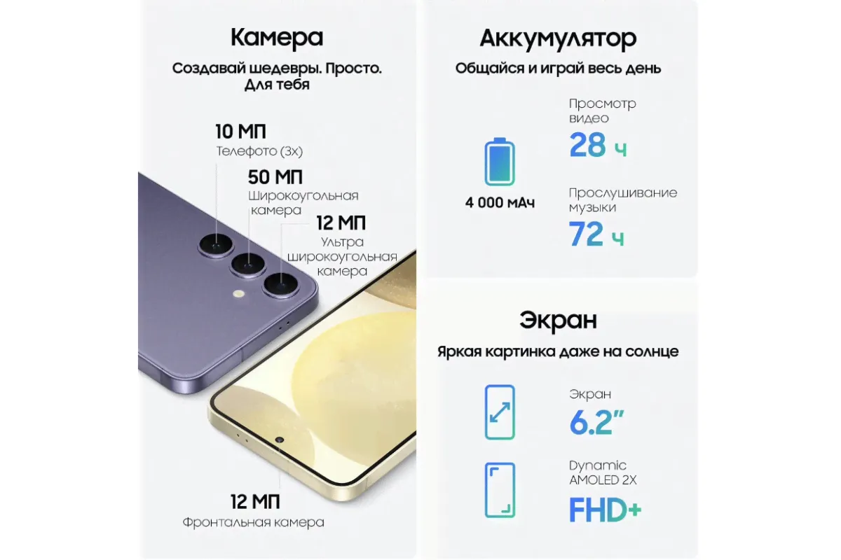 Смартфон Samsung Galaxy S24 8/256GB Sapphire Blue-0