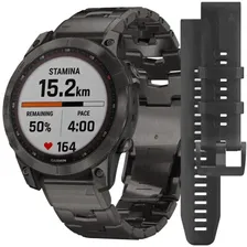 Часы Garmin Fenix 7 Sapphire Solar Titanium Grey 010-02540-39