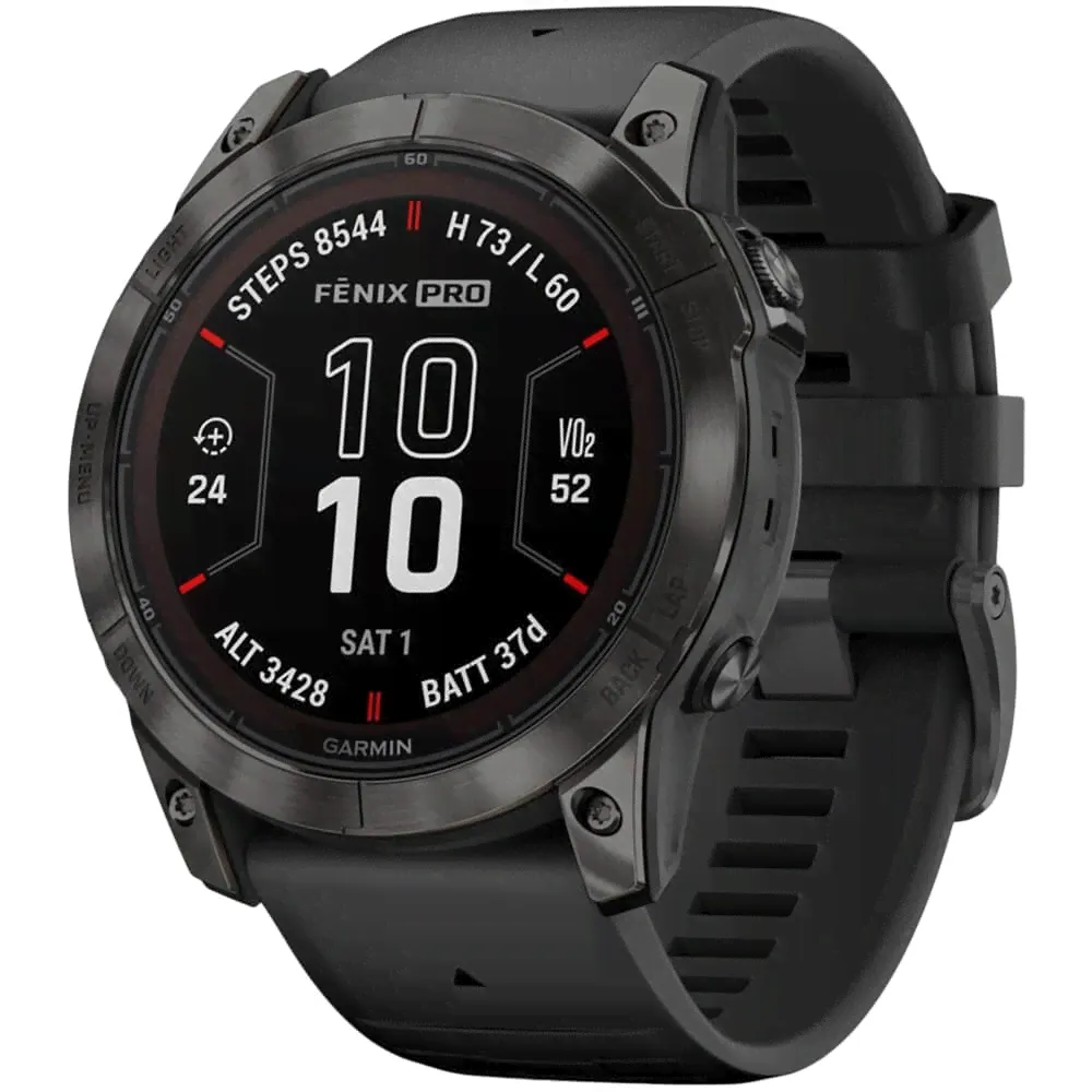 Часы Garmin Fenix 7 Pro Sapphire Solar Carbon Gray-0