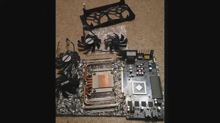 Замена вентиляторов на Sapphire HD 7870.