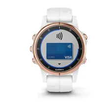 Умные часы Garmin Fenix 5S Plus Sapphire Rose Gold/Gold (Розовое золото/белый)