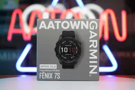 Garmin Fenix 7S Sapphire Solar - Carbon Gray DLC Titanium with Black Band