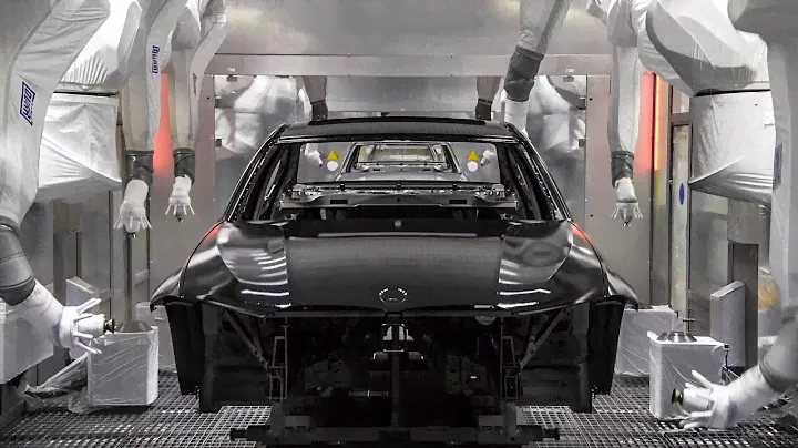 How is a new car painted at the factory ? // BMW Paint Shop