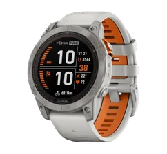 Garmin Fenix 7X Pro Sapphire Solar Fog Gray/Ember Orange Band