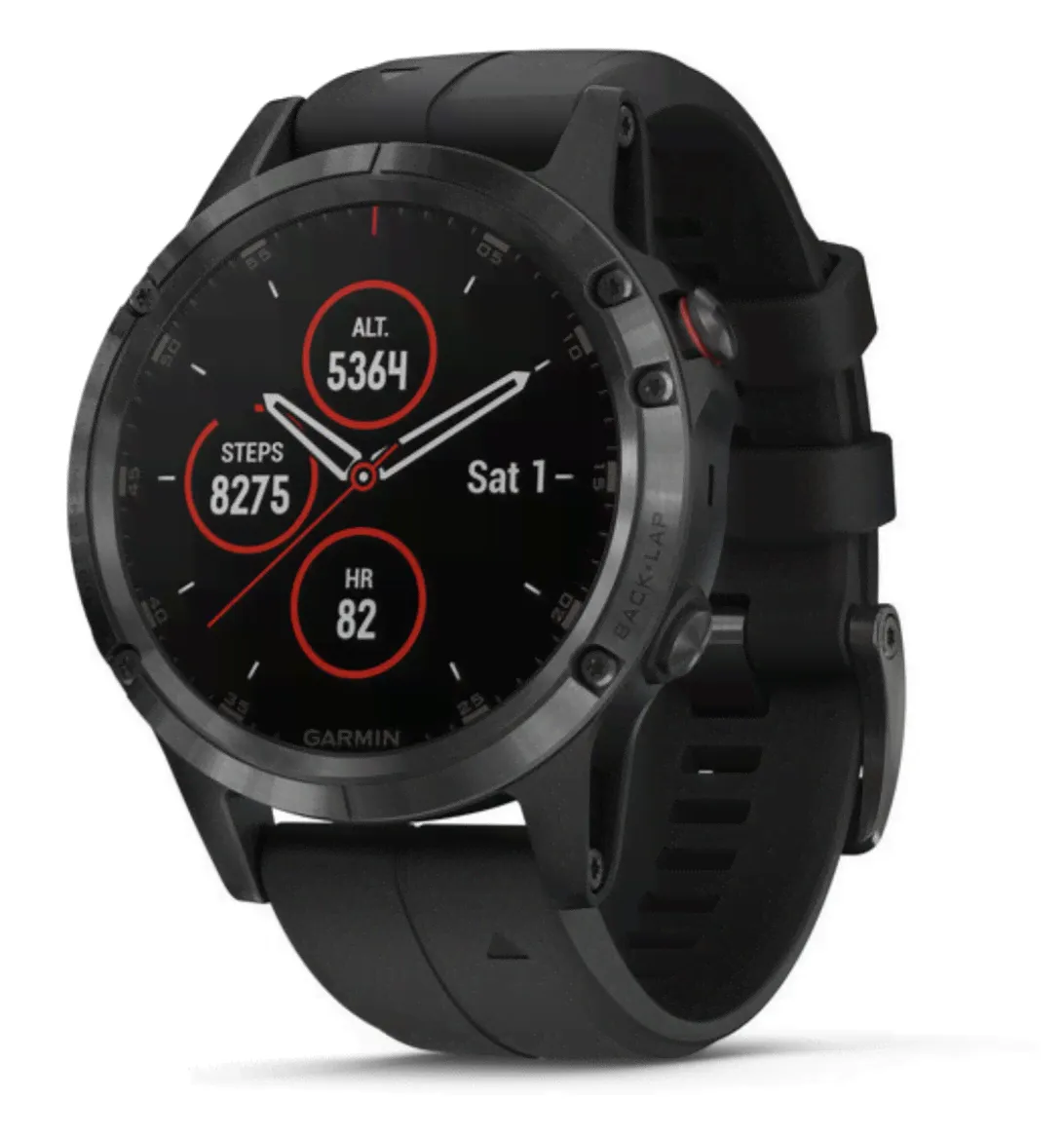 Fenix 5 Plus Sapphire Black with Black Band