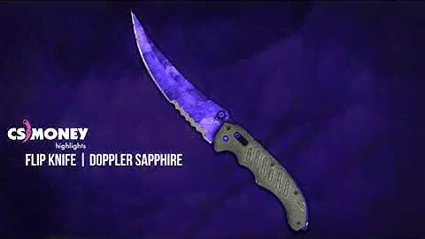 CS:GO | Flip Knife - Doppler Sapphire