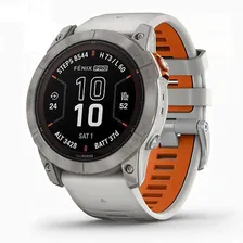 Смарт-часы Garmin Fenix 7X Pro Sapphire Solar Fog Gray/Ember Orange Band