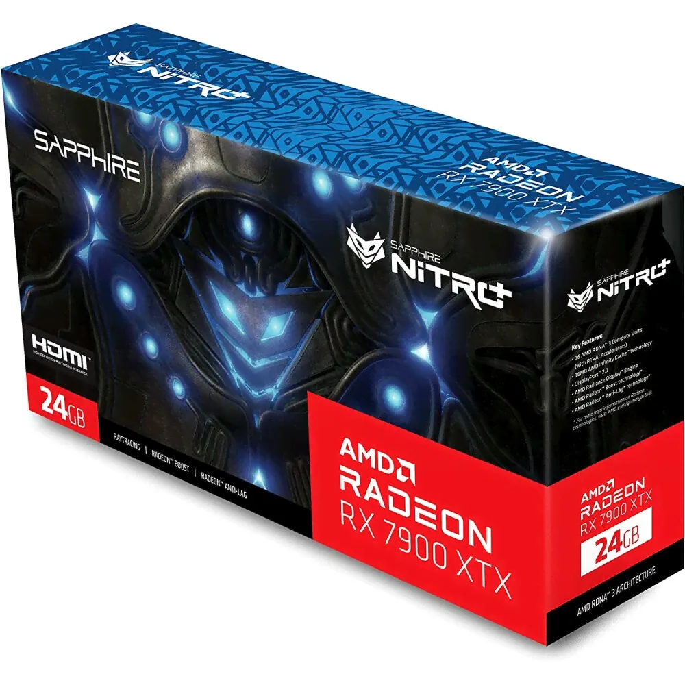 Видеокарта AMD Radeon RX 7900 XTX Sapphire Gaming OC Vapor-X 24Gb (11322-01-40G)-0