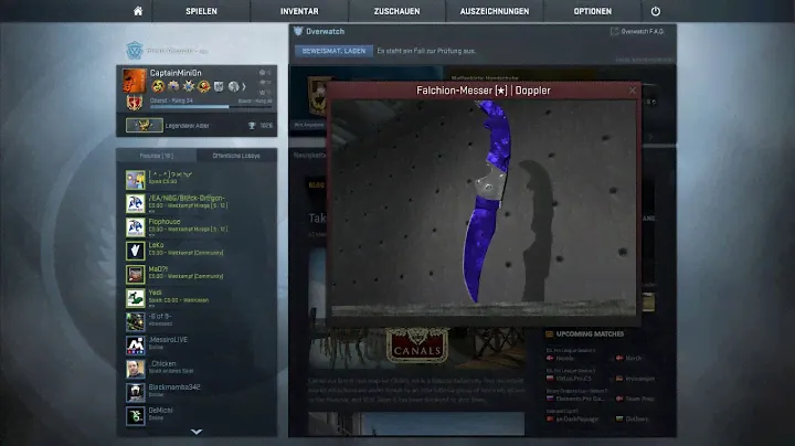 SPECTRUM KNIFE - FALCHION DOPPLER  SAPPHIRE