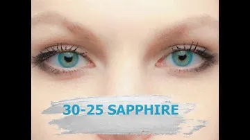 Голубые натуральные линзы 30-25 Sapphire Lensmam (Корея)