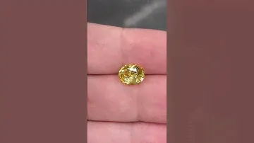 Unheated 3.7 ct oval yellow Ceylon Sapphire