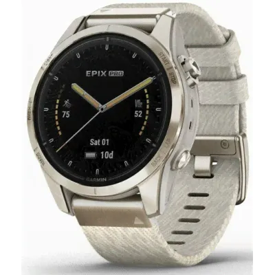 Умные часы Garmin Epix Pro (Gen 2) Sapphire Edition Titanium, золотистый-0