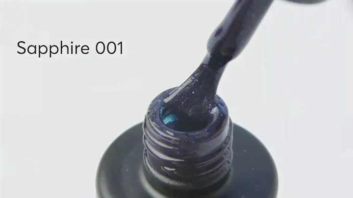 Гель-лак Grattol Color Gel Polish LS Sapphire 01 (темный изумрудно-синий, микроблеск), 9 мл