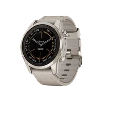 Fenix 7S Pro Sapphire Solar золотистый корпус с кожаным ремешком цвета известняка