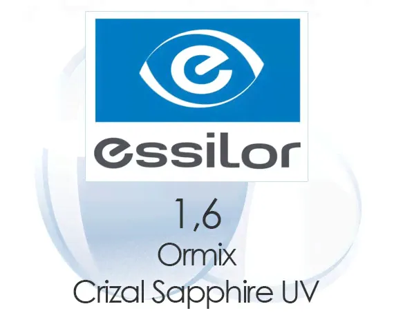 1,6 Ormix Crizal Sapphire UV