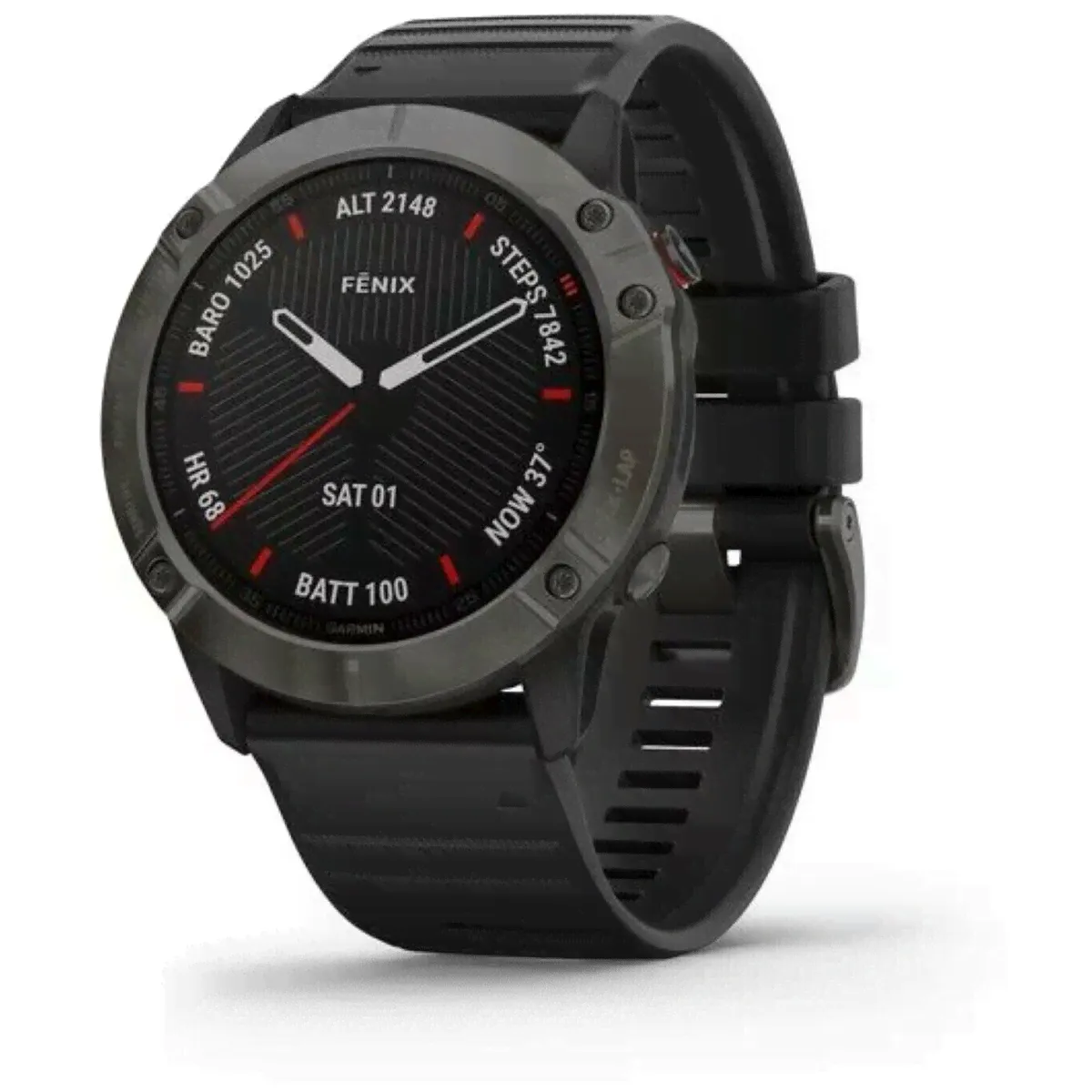 Умные часы Garmin Fenix 6X Sapphire (Цвет: Carbon Gray)-0
