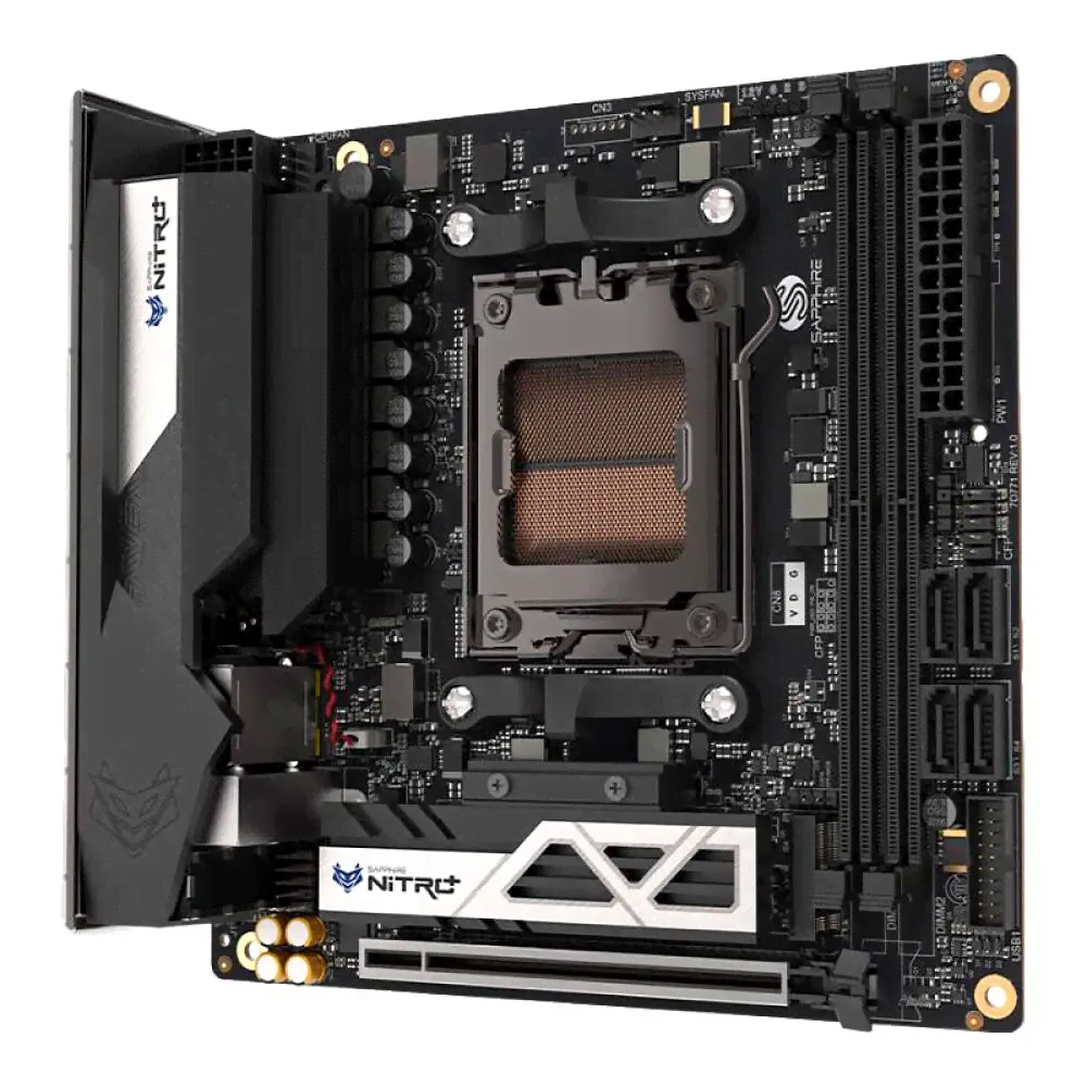 Материнская плата Sapphire Nitro+ B650I WIFI Ultra Platinum, AM5, DDR5, Wi-Fi-0