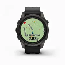 EPIX PRO (Gen 2) Sapphire Edition 42 мм, титановый, угольно-серый, DLC, черный ремешок▪
