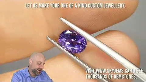 1.80 ct Purple Sapphire Oval GIA Certified Unheated, Sri Lanka - gias0069