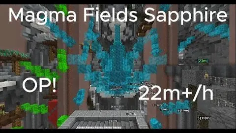 Magma fields sapphire is OP(Hypixel Skyblock)