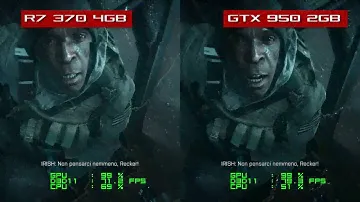 Battlefield 4 - SAPPHIRE R7 370 4GB vs ASUS GTX 950 2GB